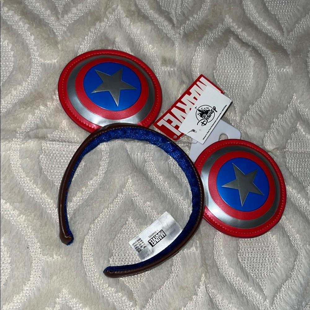 Kids Disney Captain America Shield Ears Headband